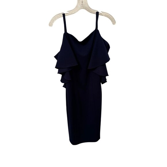 Adriana Papell navy evening gown size 12 - Picture 1 of 3